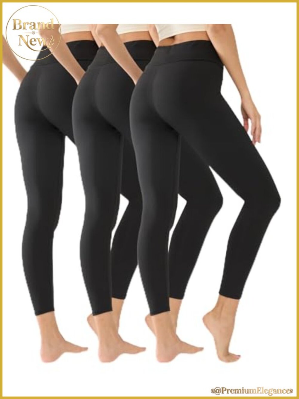 High Waisted Leggings Tummy Control Yoga Pants Workout Athletic